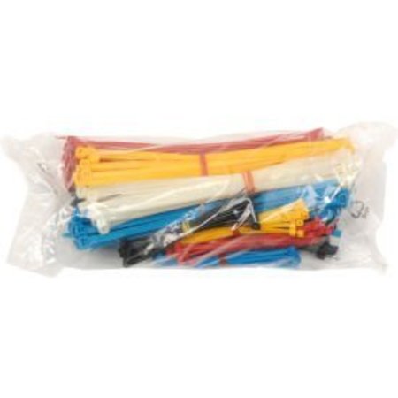 Global Equipment Global Industrial„¢ Assorted Cable Zip Tie Pack - 375 Pack 579257
